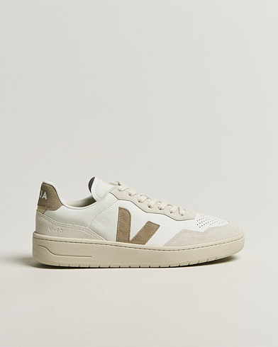 Veja V-90 Sneaker White/Taupe – Vit