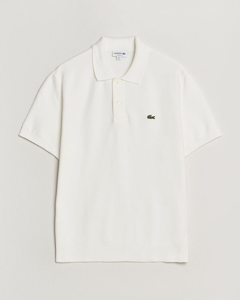 Lacoste Cotton Knitted Polo Flour – Beige