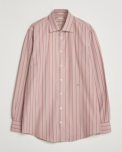 Massimo Alba Genova Striped Shirt Old Rose – Röd