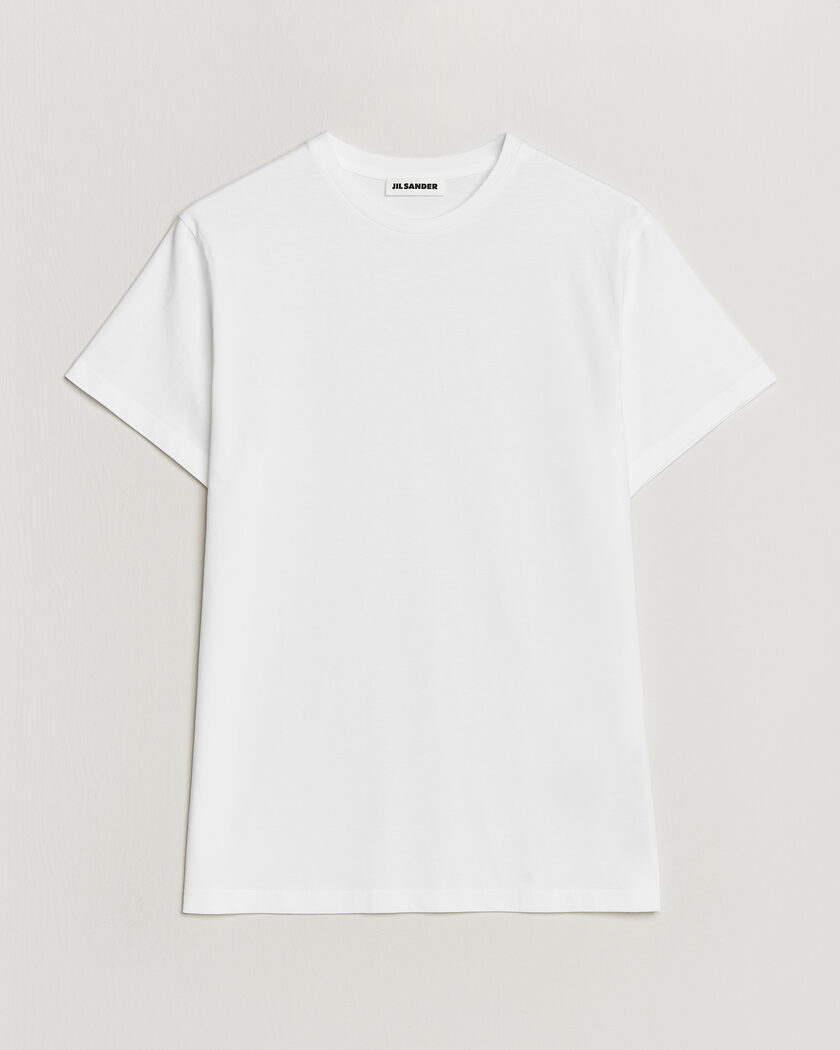 Jil Sander Short Sleeve Basic T-Shirt White – Vit