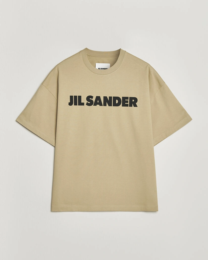 Jil Sander Short Sleeve Logo T-Shirt  Khaki – Beige