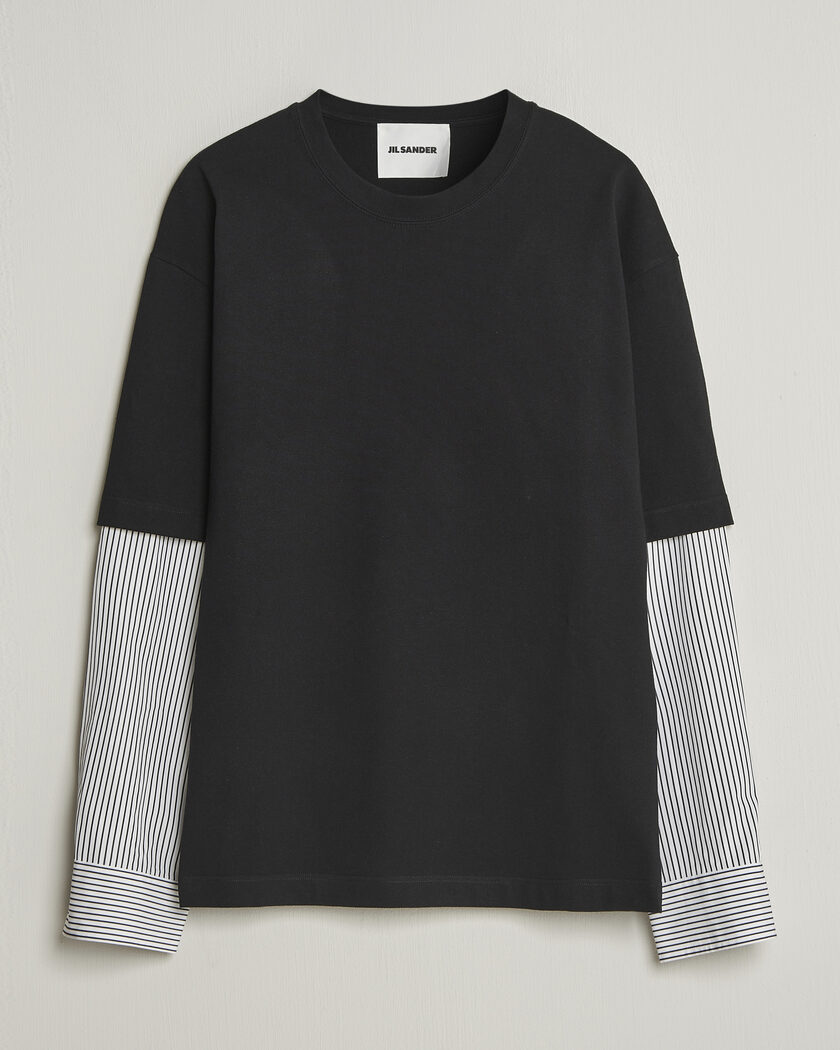 Jil Sander Long Sleeve T-Shirt Black – Svart