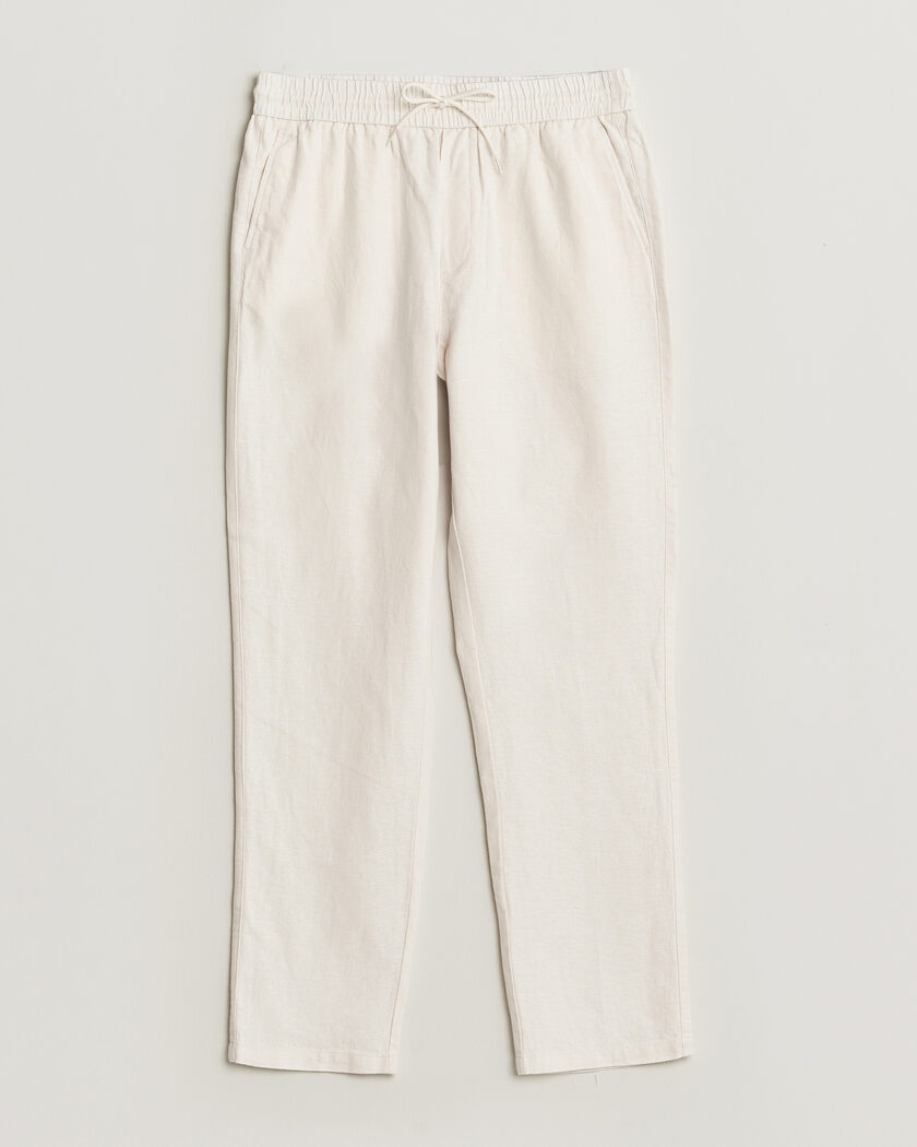 LES DEUX Patrick Heavy Linen/Cotton Pants Eggnog White – Vit