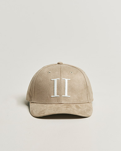 LES DEUX Encore Suede Baseball Cap Dark Sand