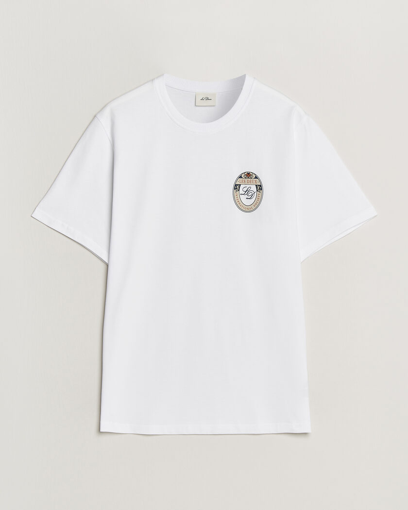  Les Deux Brday Emblem T-Shirt White – Vit