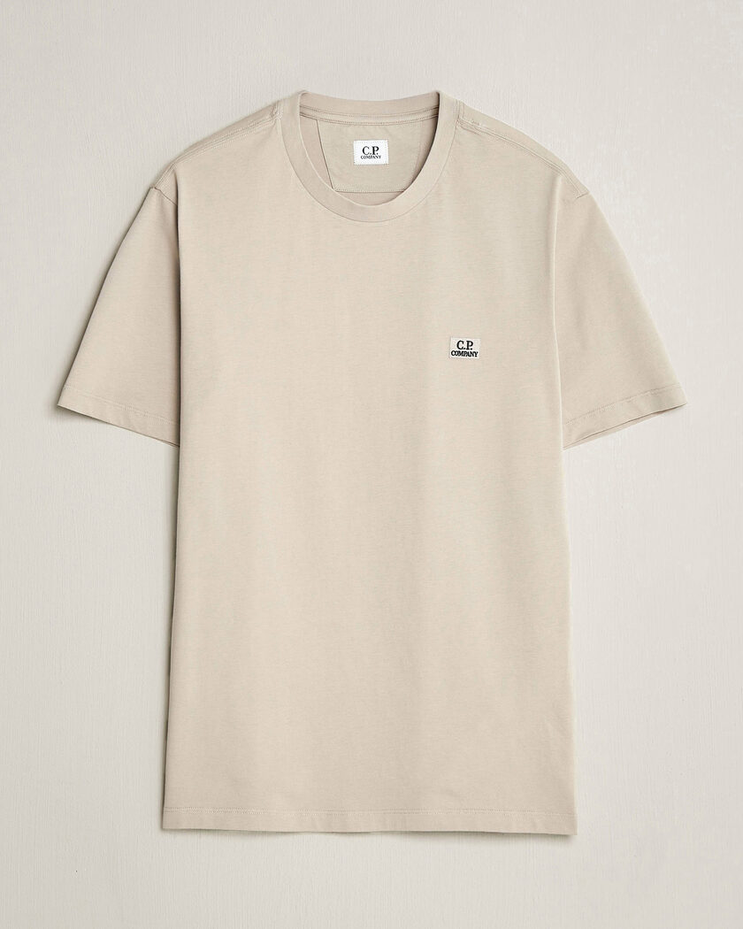 C.P. Company Short Sleeve Small Logo T-Shirt Light Grey – Grå
