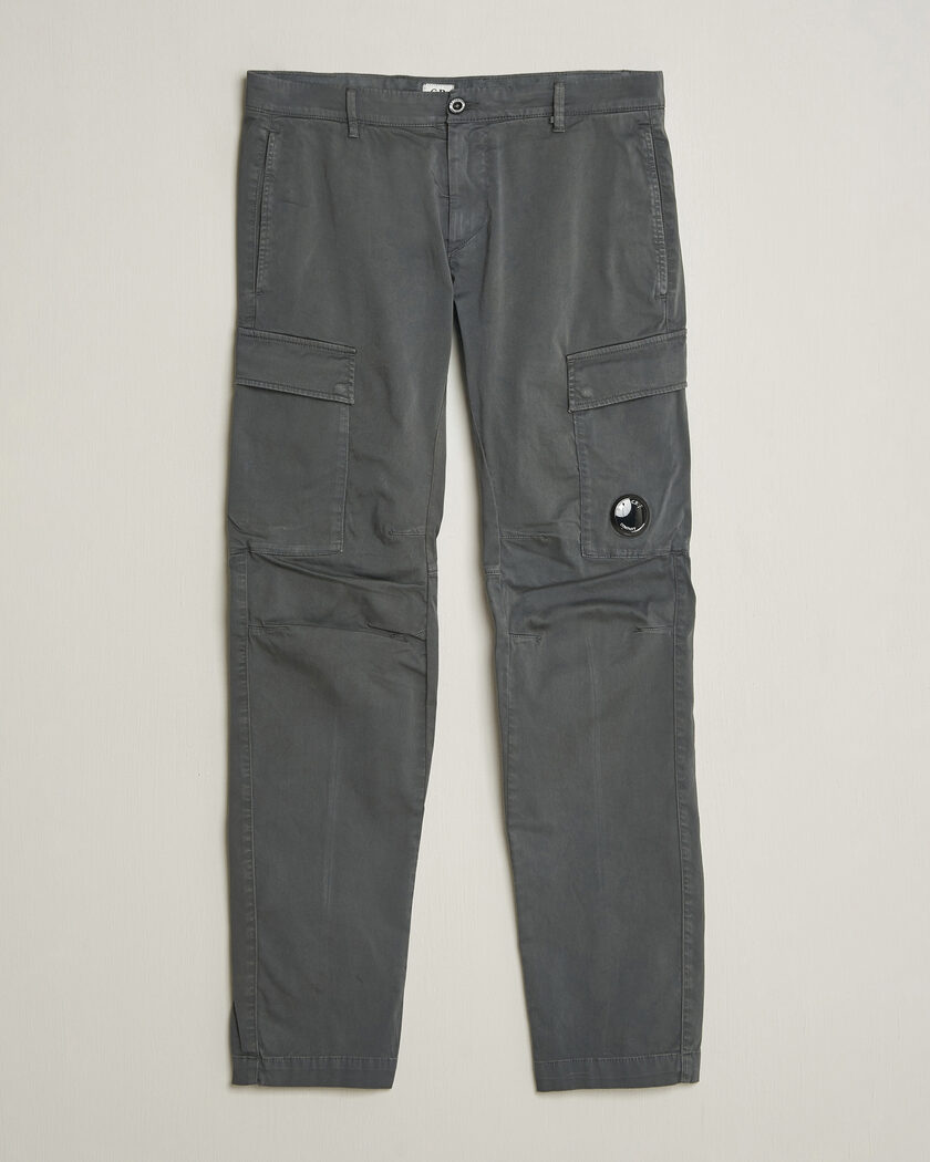 C.P. Company Satin Stretch Cargo Pants Dark Grey – Grön
