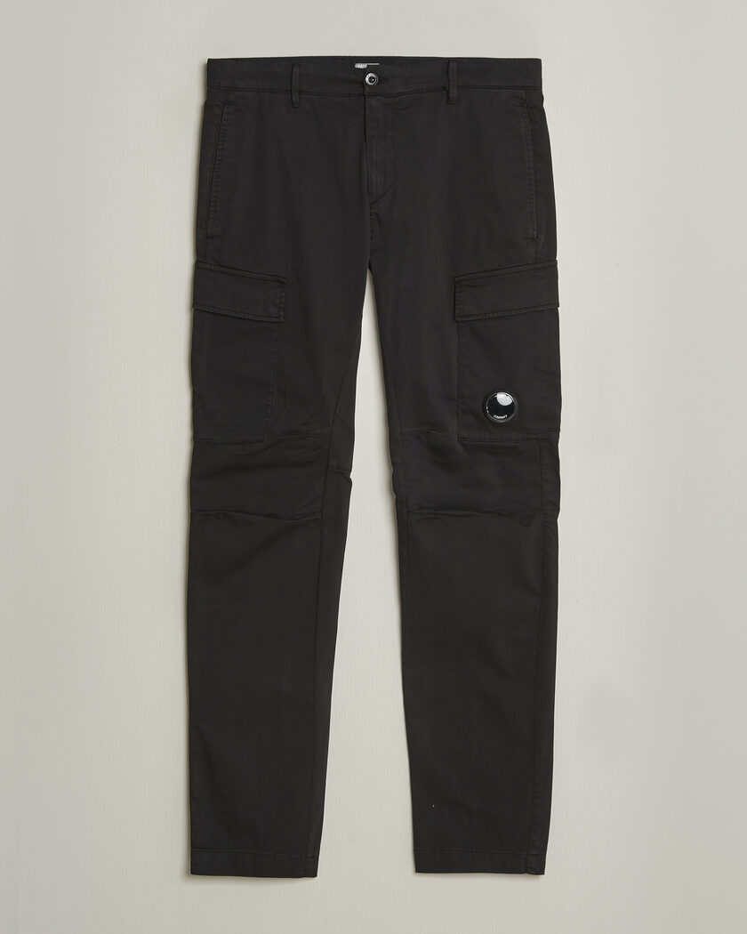 C.P. Company Satin Stretch Cargo Pants Black – Svart
