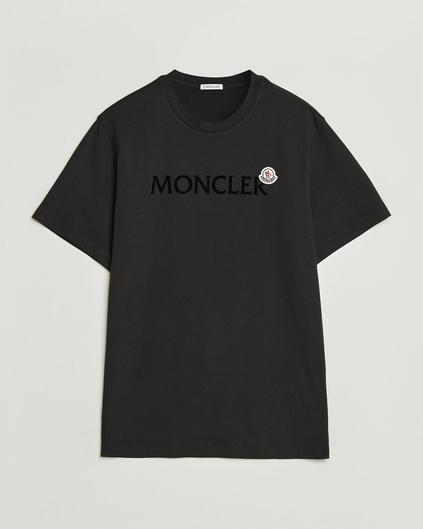 Moncler Lettering Logo T-Shirt Black – Svart