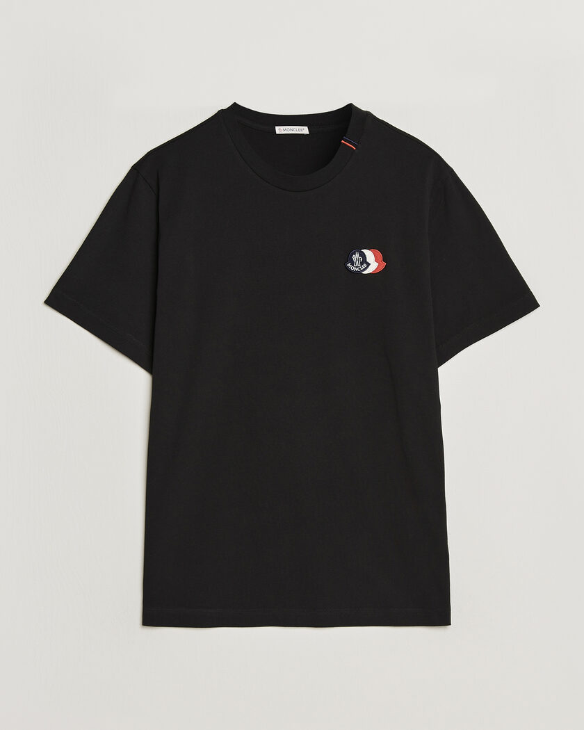 Moncler Tricolore Logo T-Shirt Black – Svart