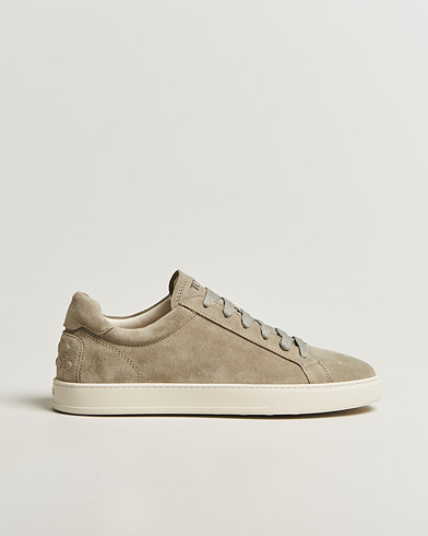 Tod's Cassetta Lacciata Sneaker Sage Suede – Grön