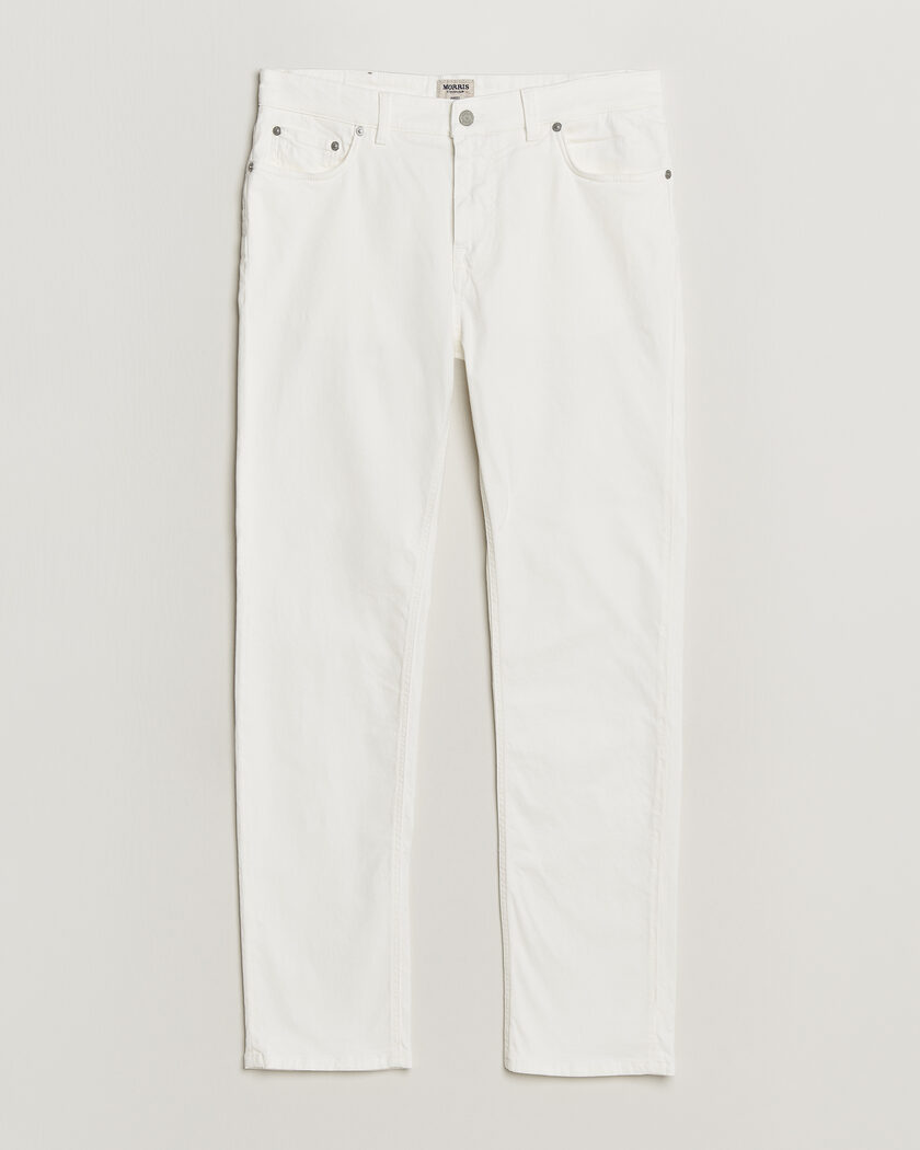 Morris James Brushed 5-Pocket Jeans Off White – Vit