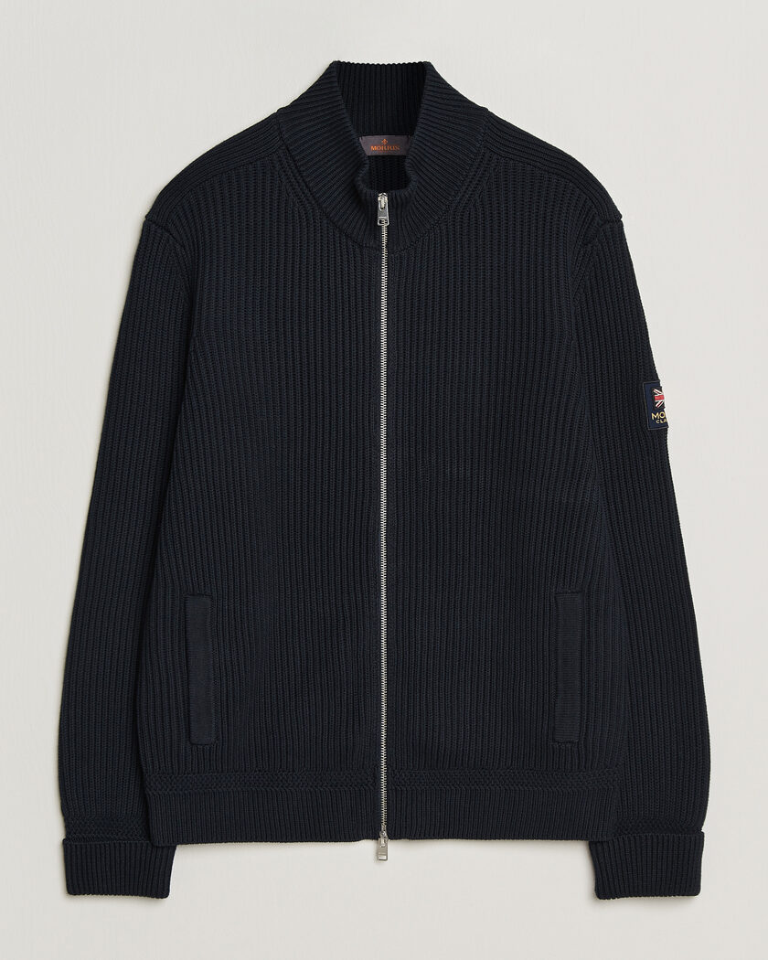 Morris Brenton Full-Zip Cardigan Navy – Blå