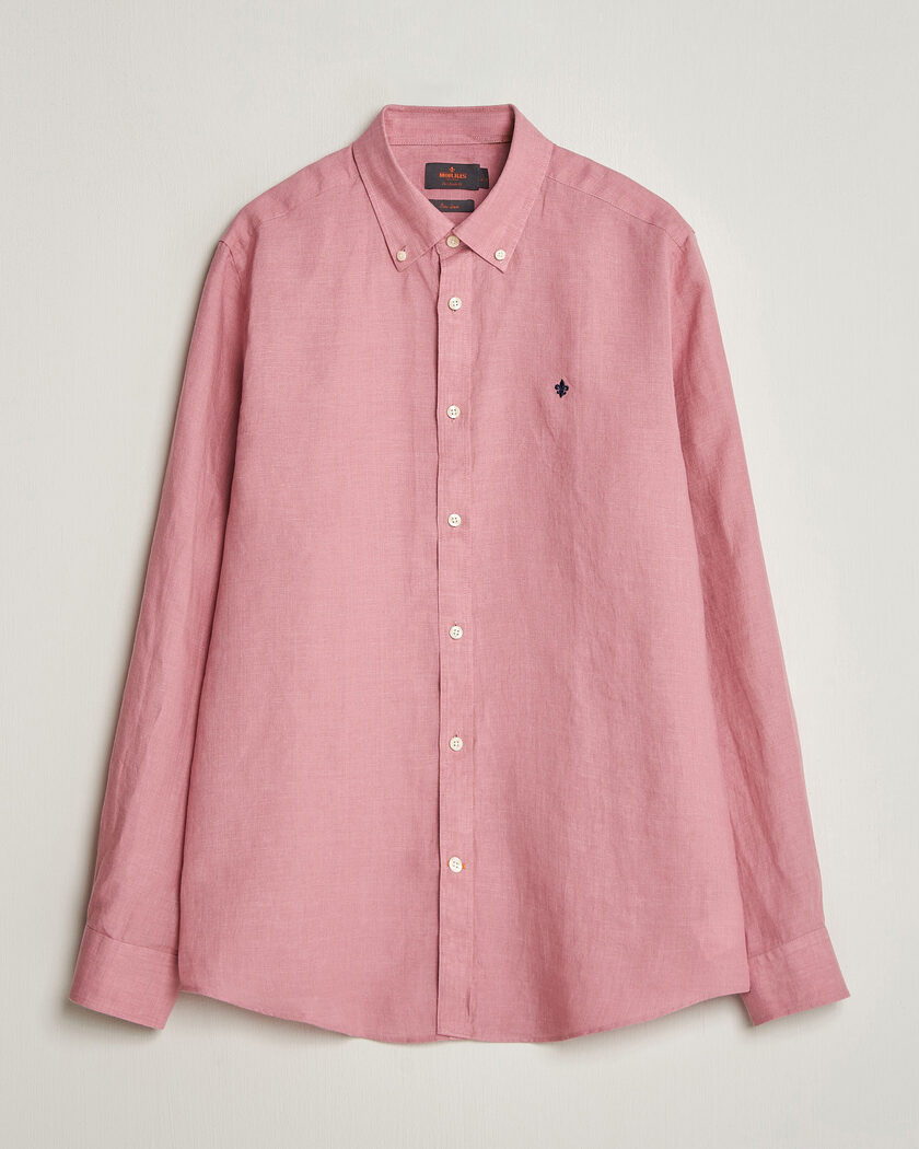Morris Douglas Button Down Linen Shirt Pink – Rosa