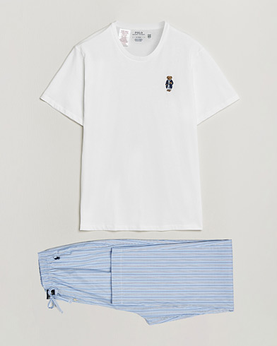 Polo Ralph Lauren Cotton Pyjama Set Andrew Stripe/White – Flerfärgad