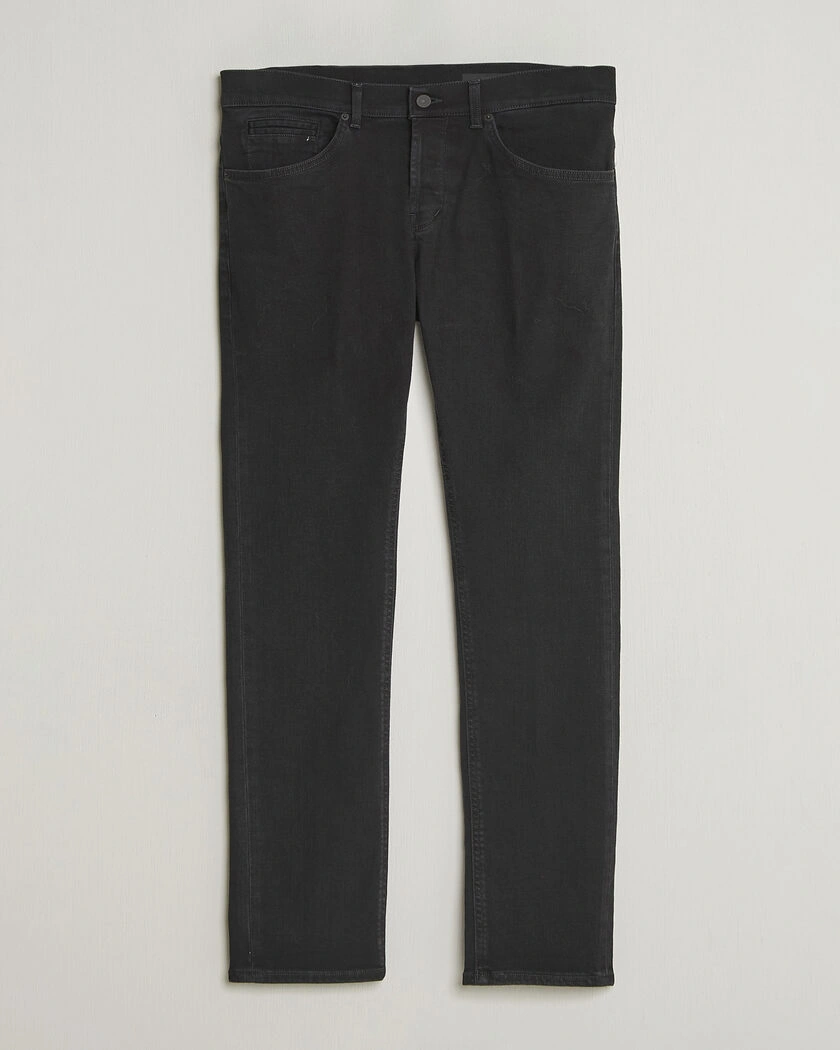 Dondup George Jeans Washed Black – Svart