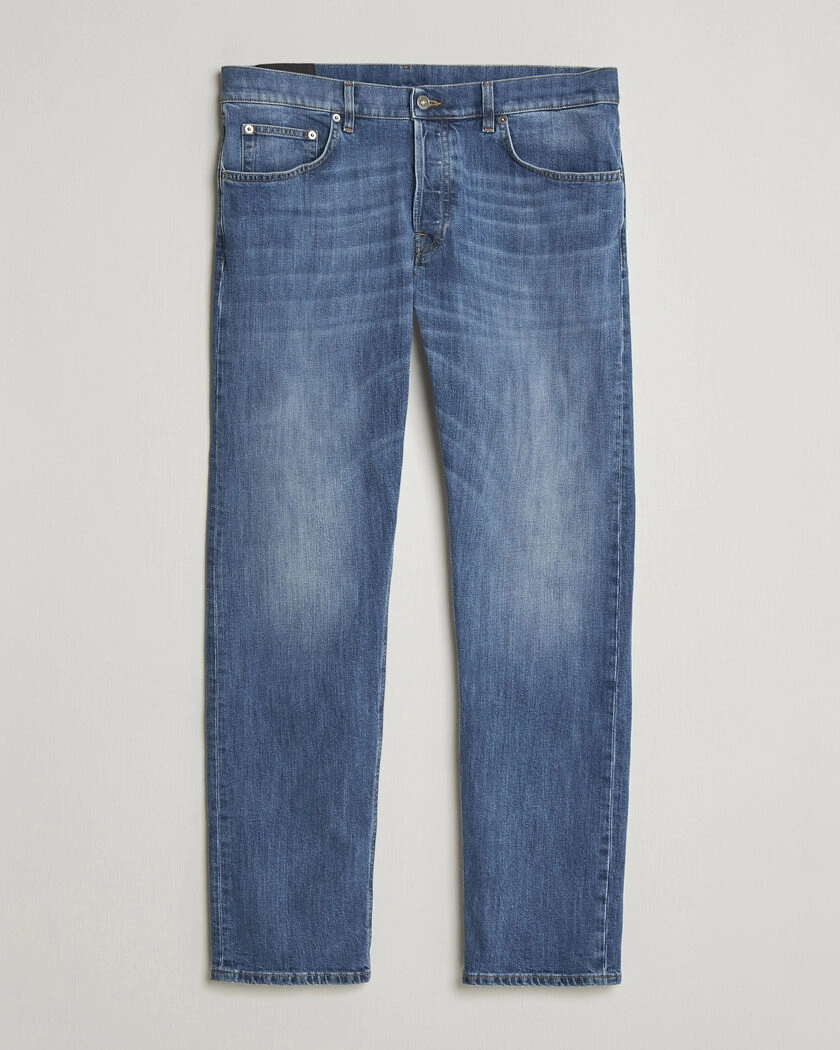 Dondup Icon Regular Fit Jeans Medium Blue – Blå