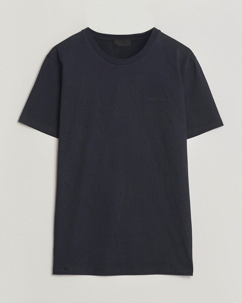 Dondup Logo Crew Neck T-Shirt Navy – Blå