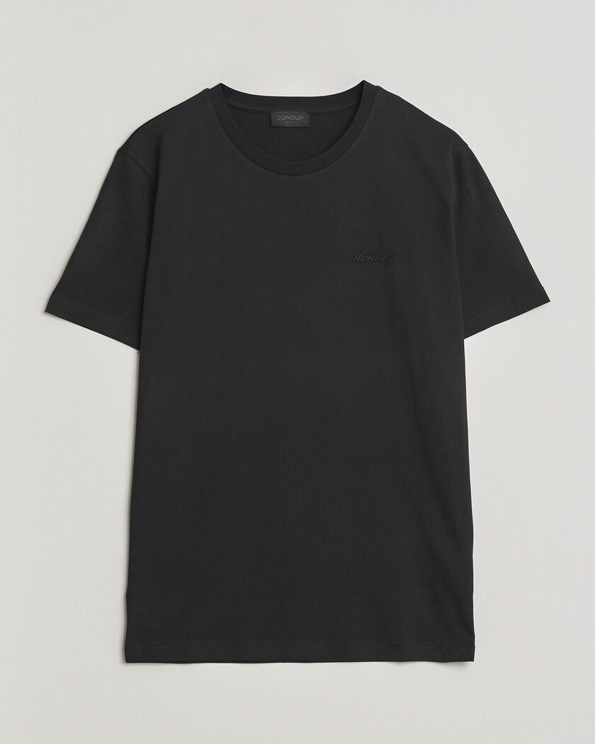 Dondup Logo Crew Neck T-Shirt Black – Svart