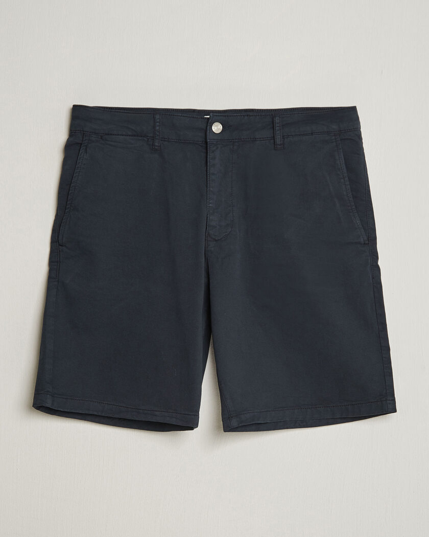 NN07 Aden Regular Fit Chino Shorts Navy Blue – Blå