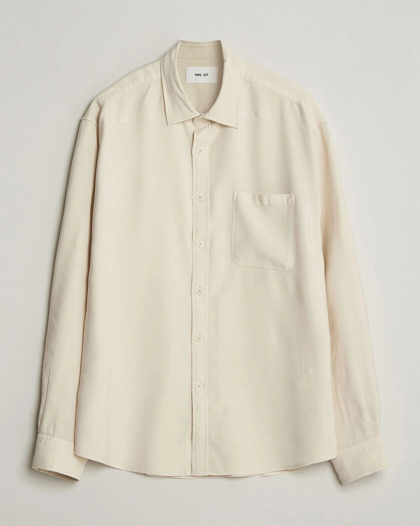 NN07 Deon Tencel Shirt Ivory – Beige