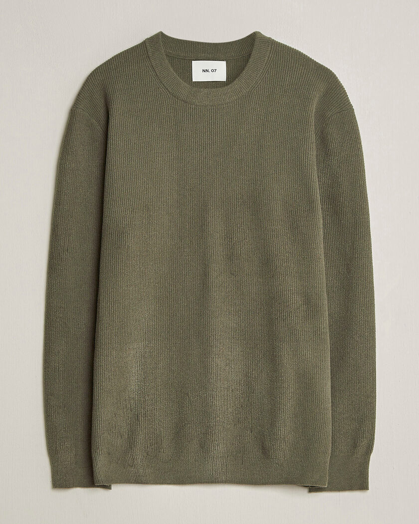 NN07 Danny Knitted Sweater Capers Green – Grön