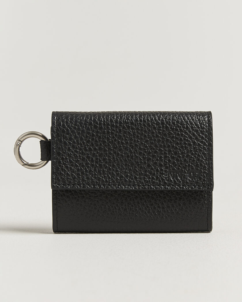 NN07 Foldo Grained Leather Wallet Black – Svart