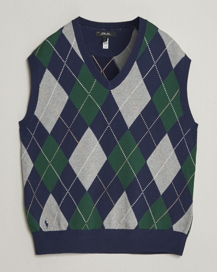RLX Ralph Lauren Cotton Coolmax Vest Argyle Multi – Flerfärgad
