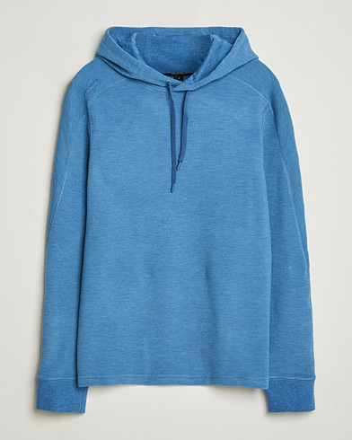 RLX Ralph Lauren Tech Waffle Hoodie Fog Blue Heather – Blå