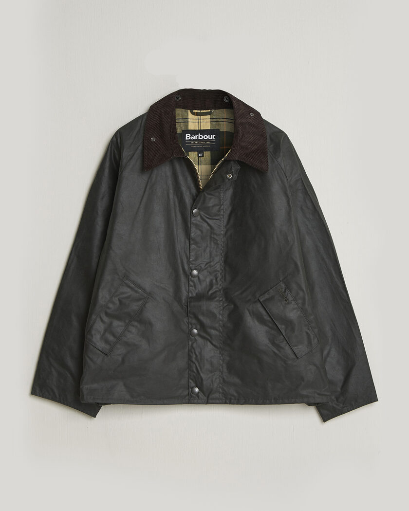 Barbour Heritage Oversize Transport Wax Jacket Sage – Grön