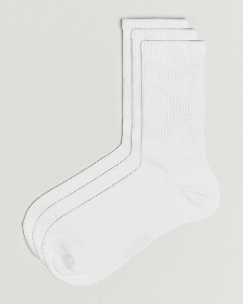 Bread & Boxers 3-Pack Sport Sock White – Vit
