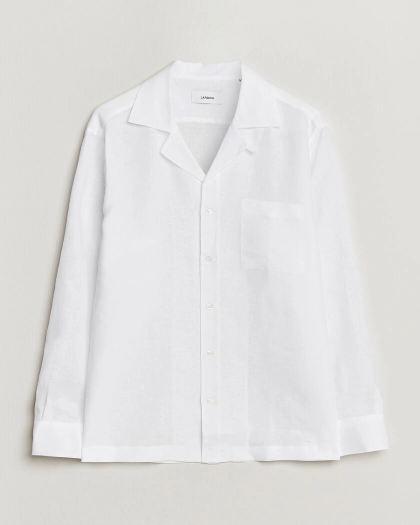 Lardini Paul Linen Resort Shirt White – Vit