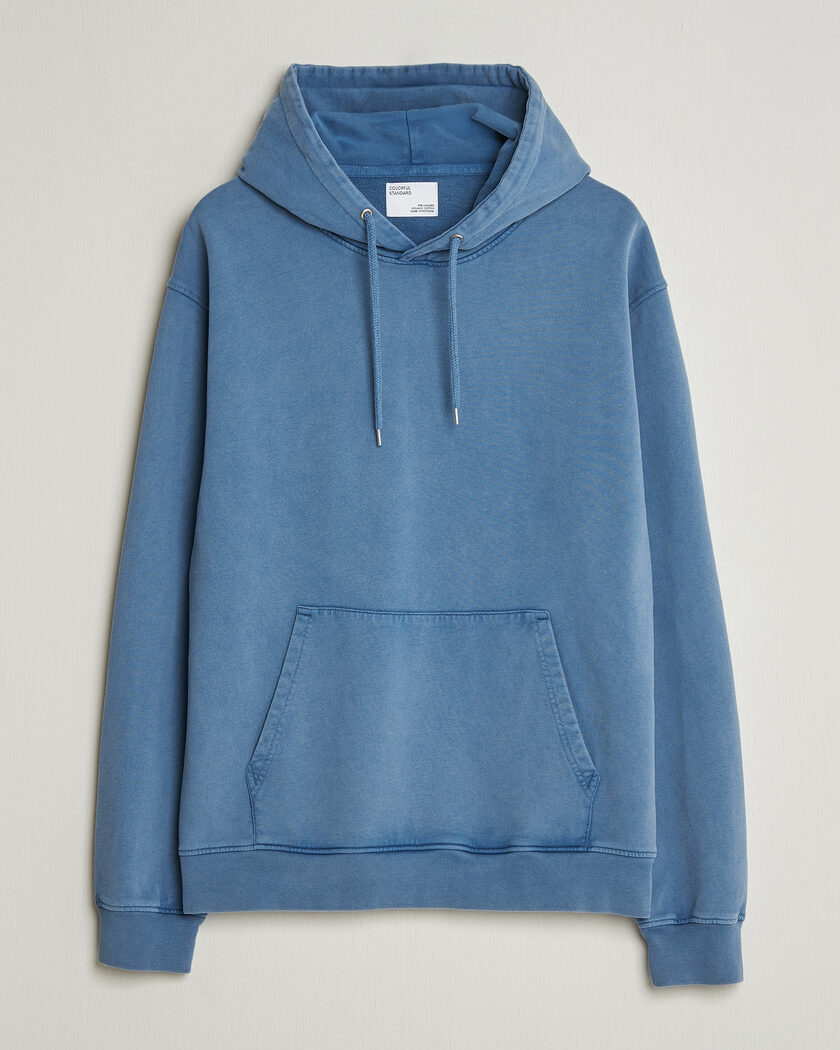 Colorful Standard Classic Organic Hood Faded Indigo – Blå