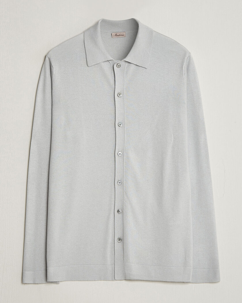 Stenströms Silk/Cashmere Cardigan Light Grey – Grå