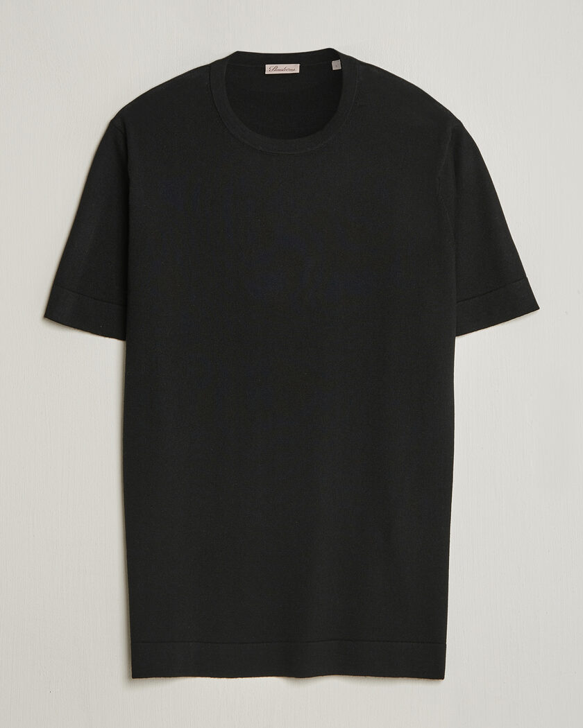 Stenströms Silk/Cashmere T-Shirt Black – Svart