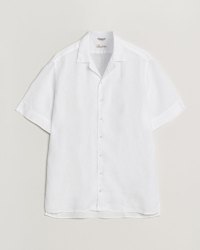 Stenströms Short Sleeve Linen Shirt White – Vit