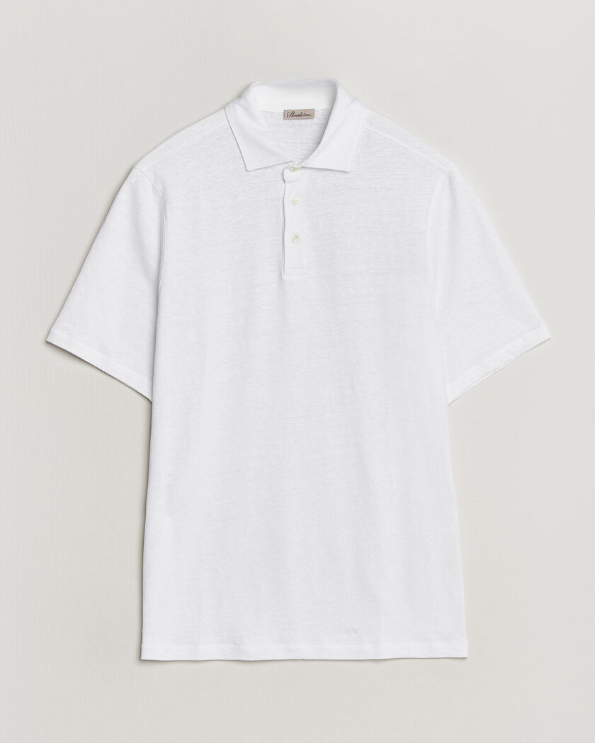 Stenströms Linen Polo Shirt White – Vit