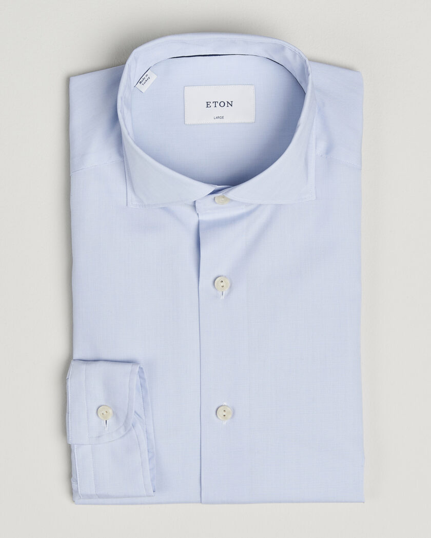 Eton Casual Fit Breeze Poplin Shirt Light Blue – Blå