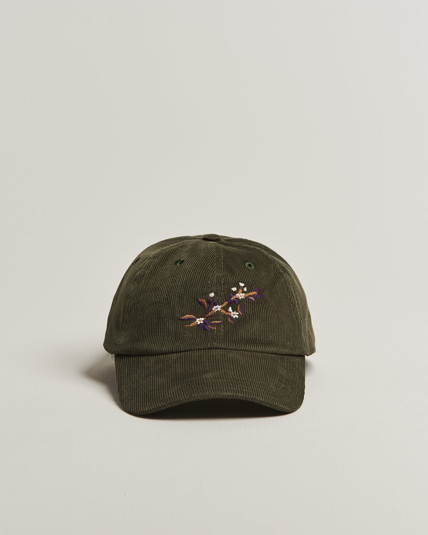 Drake's Blackthron Needlecord Baseball Cap Olive – Grön