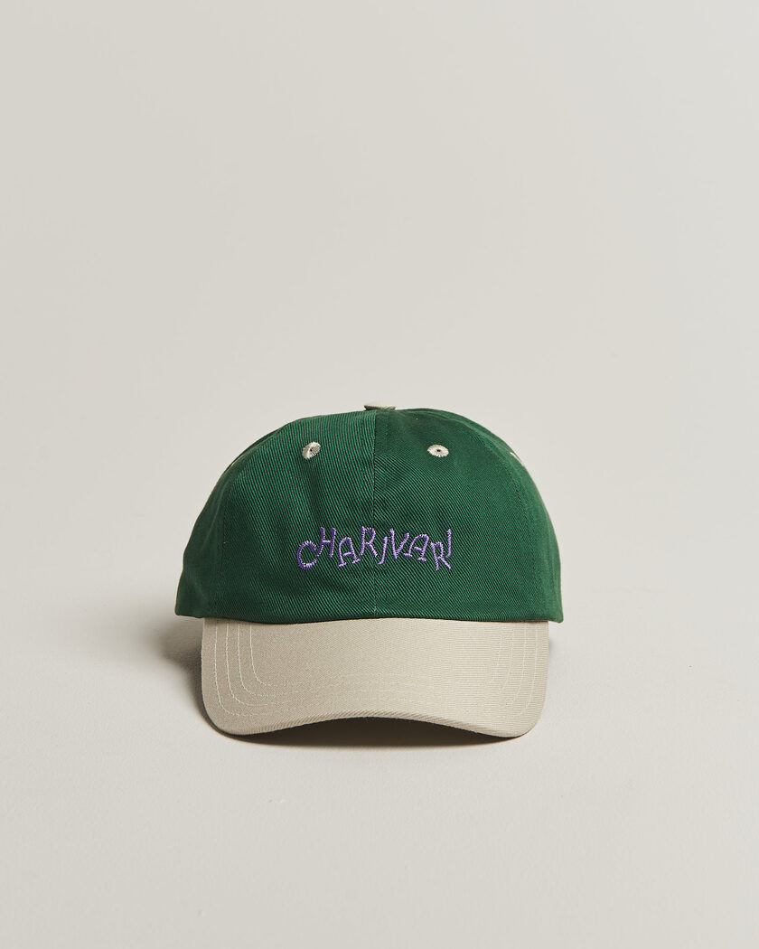Drake's Charivari Twill Baseball Cap Green/Ecru – Flerfärgad