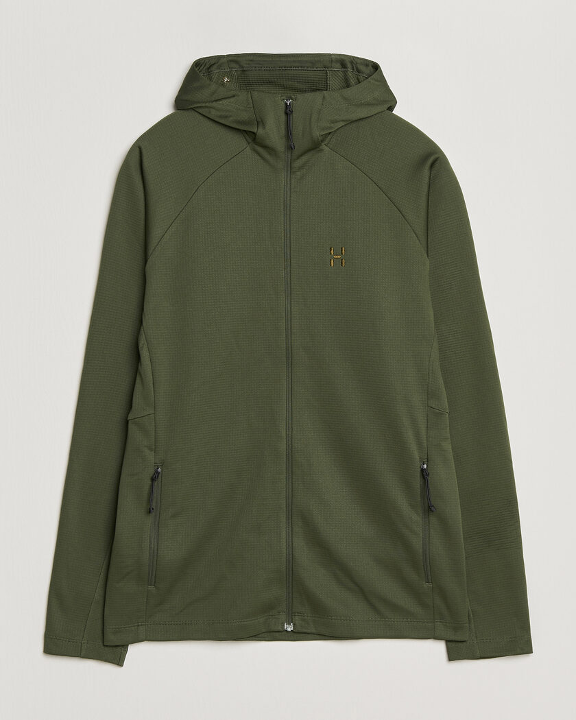Haglöfs Korp Mid Fleece Hood Seaweed Green – Grön