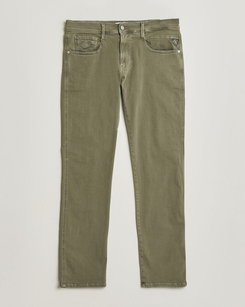 Replay Anbass Hyperflex X.Lite 5-Pocket Pants Military Green – Grön
