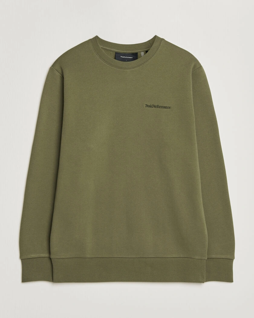 Peak Performance Original Crew Neck Sweatshirt Pine Needle – Grön
