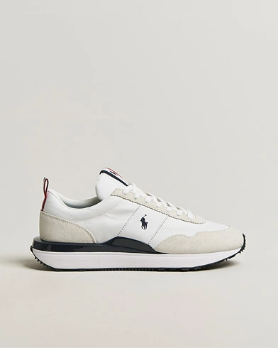 Polo Ralph Lauren Train 89 Suede Sneakers White/Navy/Red – Flerfärgad