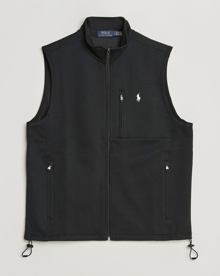 Polo Ralph Lauren Double Knitted Vest Polo Black – Svart