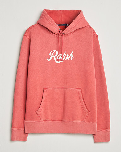 Polo Ralph Lauren Vintage Fleece Logo Hoodie Nantucket Red – Röd