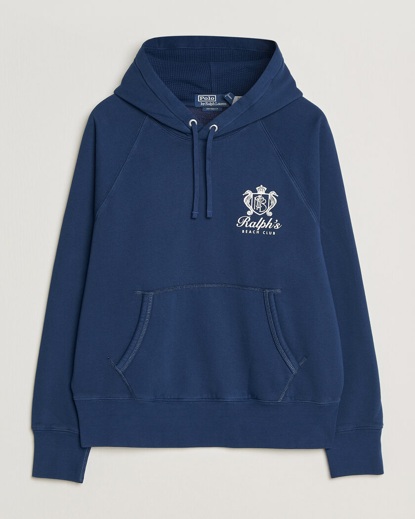 Polo Ralph Lauren Fleece Hoodie Dark Cobalt – Blå