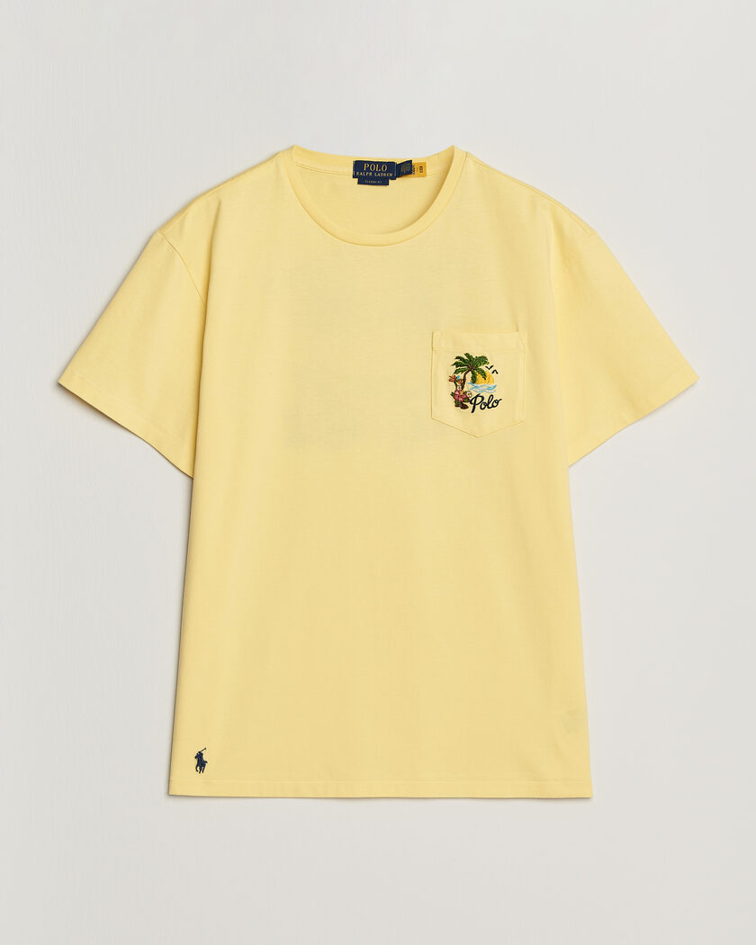 Polo Ralph Lauren Jersey Printed T-Shirt Resort Gold – Gul