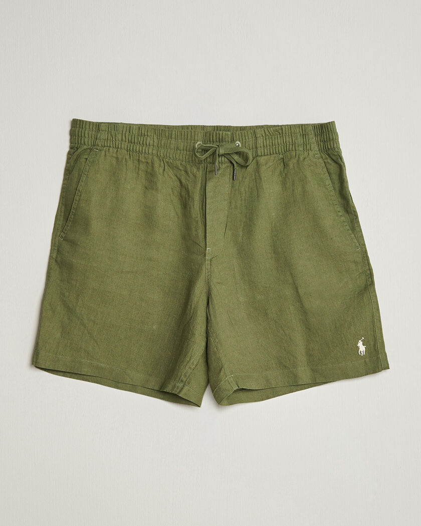 Polo Ralph Lauren Dyed Linen Shorts Garden Trail – Grön