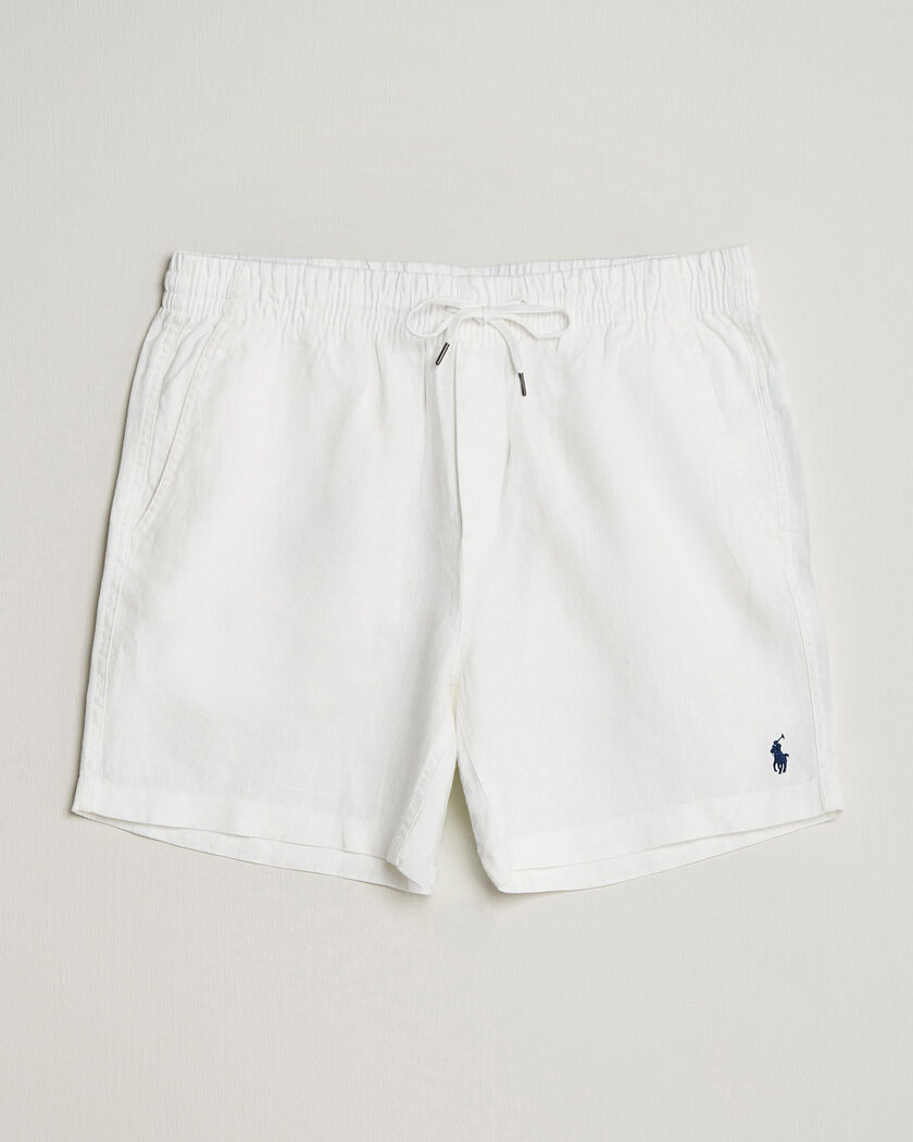 Polo Ralph Lauren Dyed Linen Shorts White, Herr, Linneshorts, Vit, Storlek S